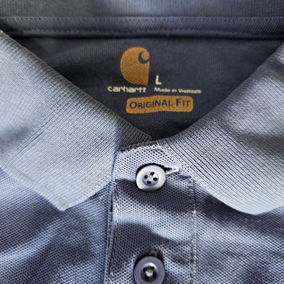 Carhartt Men's Blue Polo Shirt - Picture 2 of 4